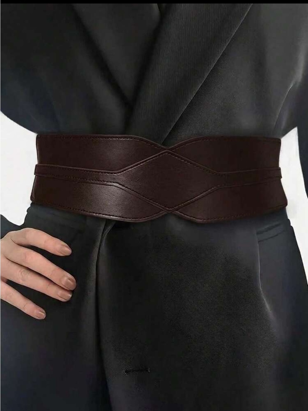 🤎 PLUS Faux Leather Stretch Belt 🤎 - Picture 5 of 7